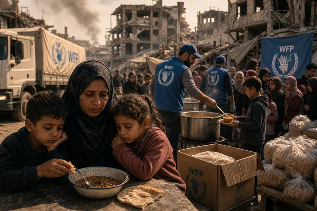 Gaza, la o masă pe zi