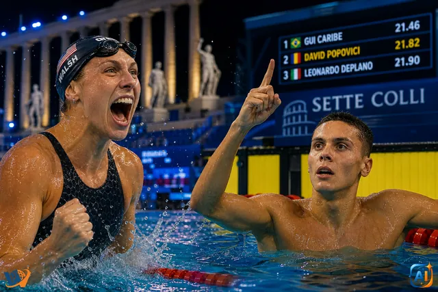 Gretchen Walsh impresionează la Sette Colli înaintea cursei lui David Popovici