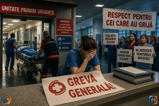 Greva din spitale continuă după negocieri fără rezultat