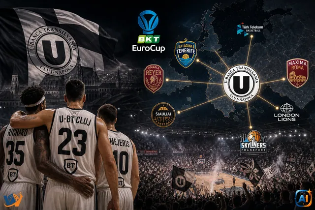 Grupă de foc pentru U-BT Cluj în EuroCup