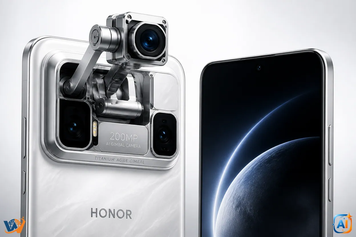 HONOR Robot Phone vine cu două camere de 200 MP și gimbal AI