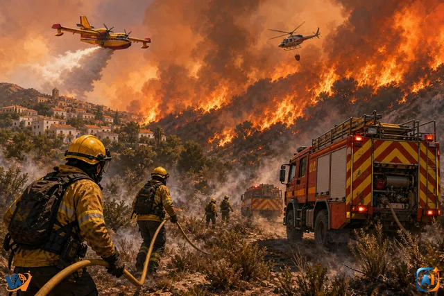 Incendiul devastator din Spania: pompierii trec la ofensivă după moartea a trei persoane