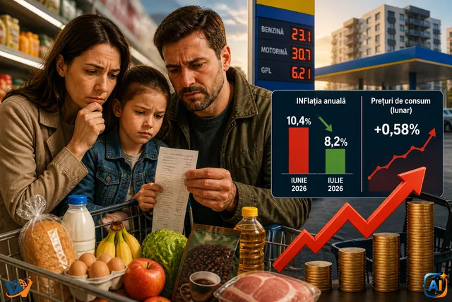Inflația scade la 8,2%, dar prețurile continuă să crească