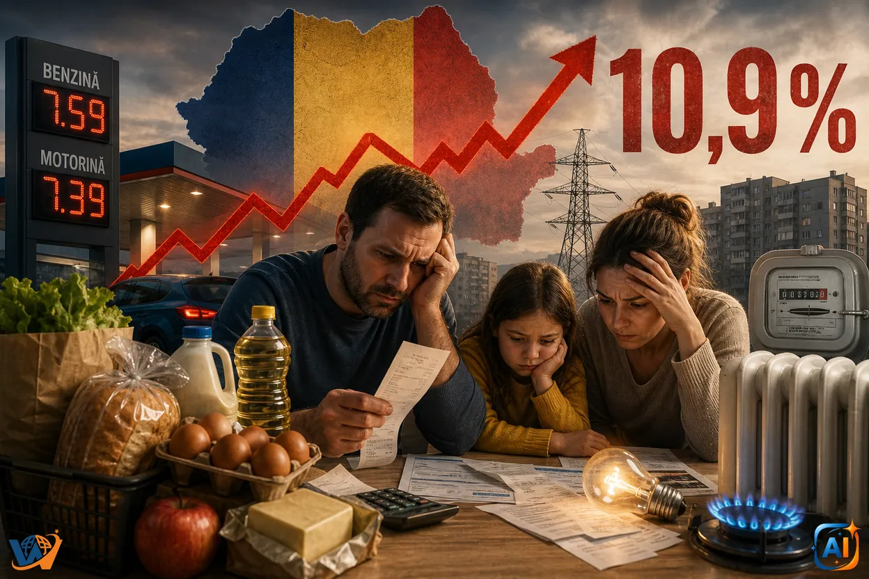 Inflația lovește din nou: România urcă spre 11%