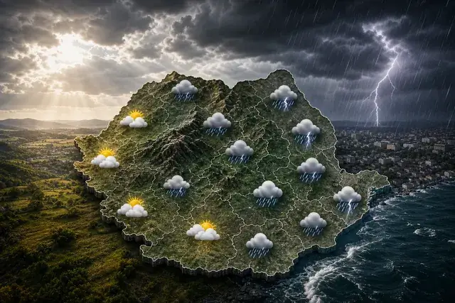 Pulse Meteo: furtuni și vânt în România