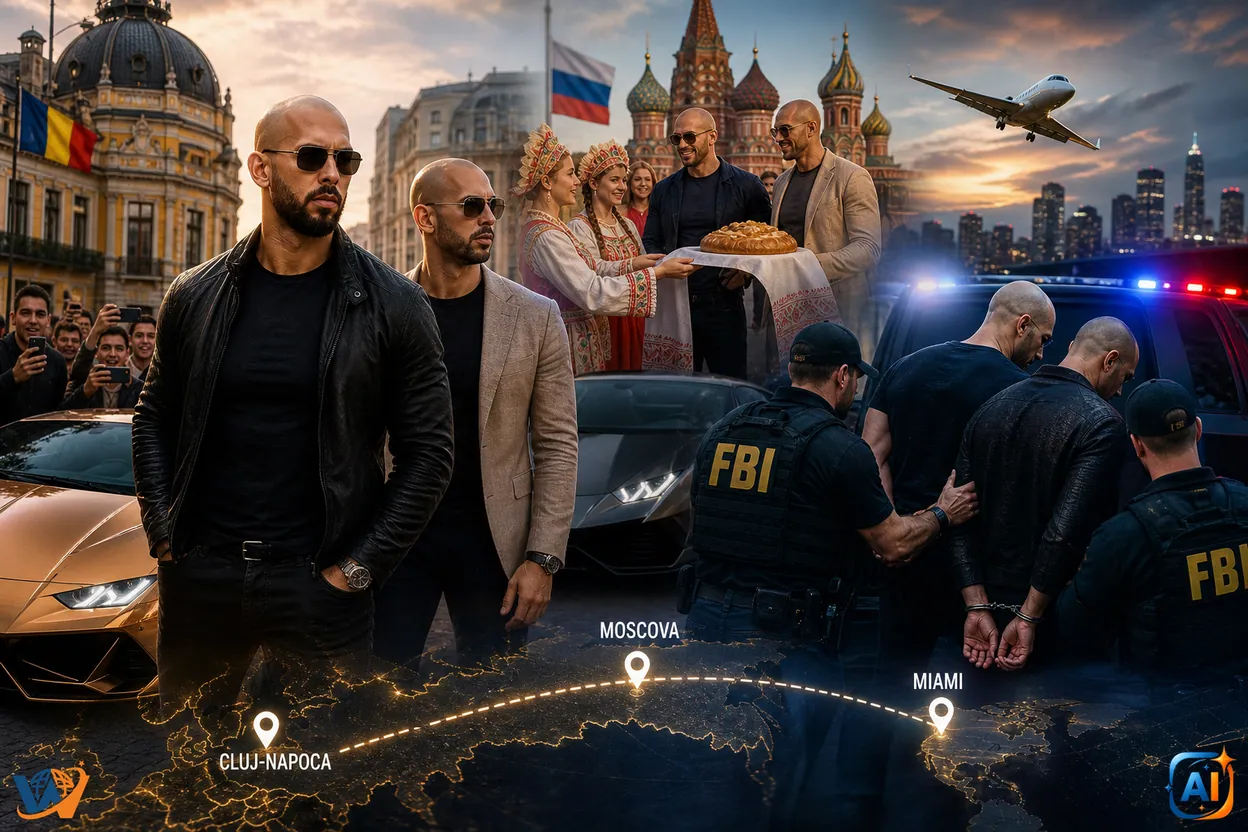 De la Cluj la arestul din Florida: traseul fraților Tate