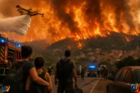 Incendii uriașe în Franța și Spania: evacuări fără precedent