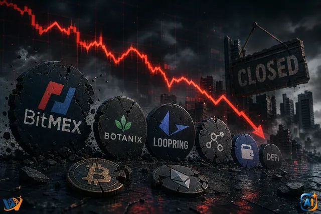 Aproape 100 de proiecte crypto au dispărut în 2026