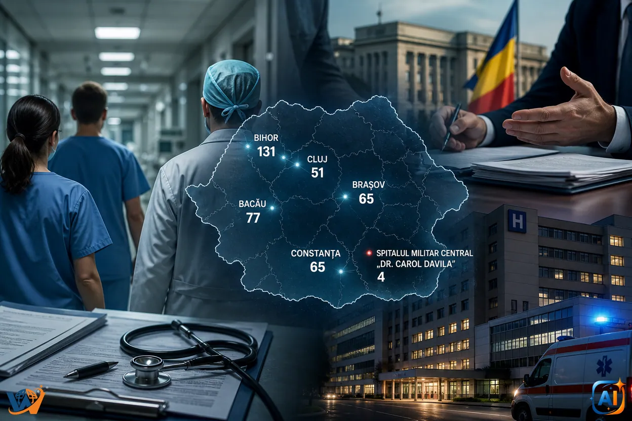 Deblocarea posturilor din sănătate stârnește controverse: Bihor 131, Cluj 51, Militar 4