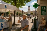 Clujul deschide cinci puncte de sprijin pe timp de caniculă