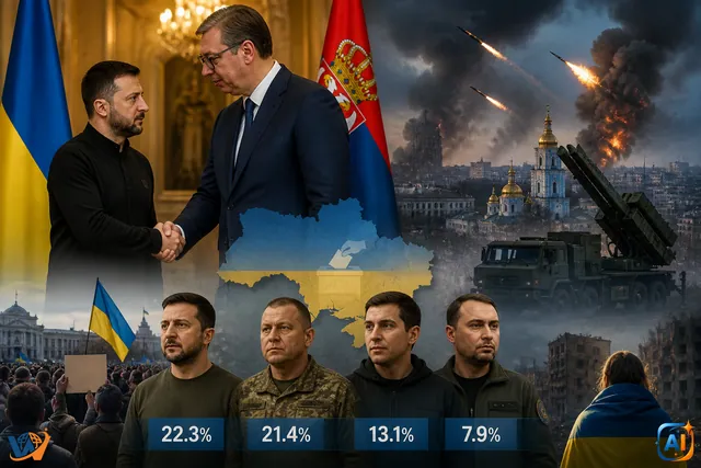 Zelenski caută sprijin la Belgrad, dar pierde teren acasă