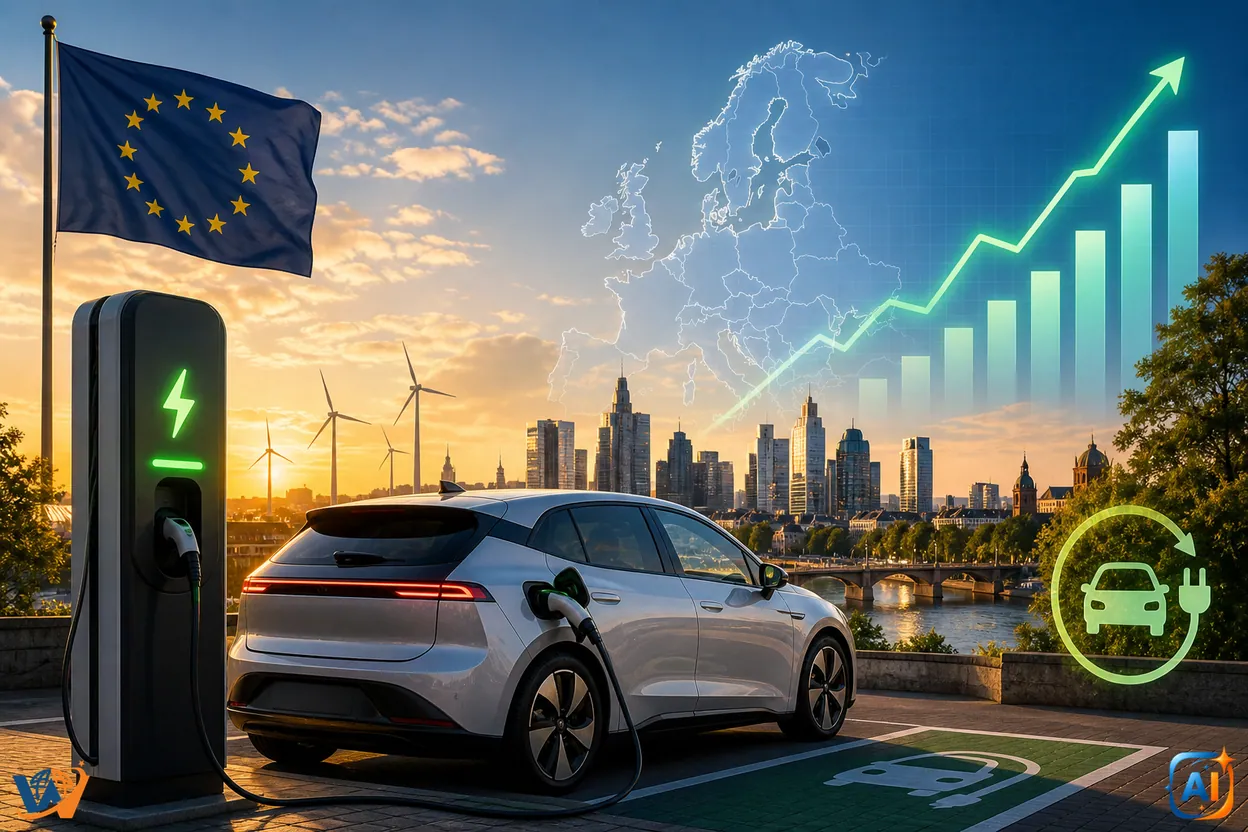 Europa apasă accelerația electrică: vânzările EV cresc puternic