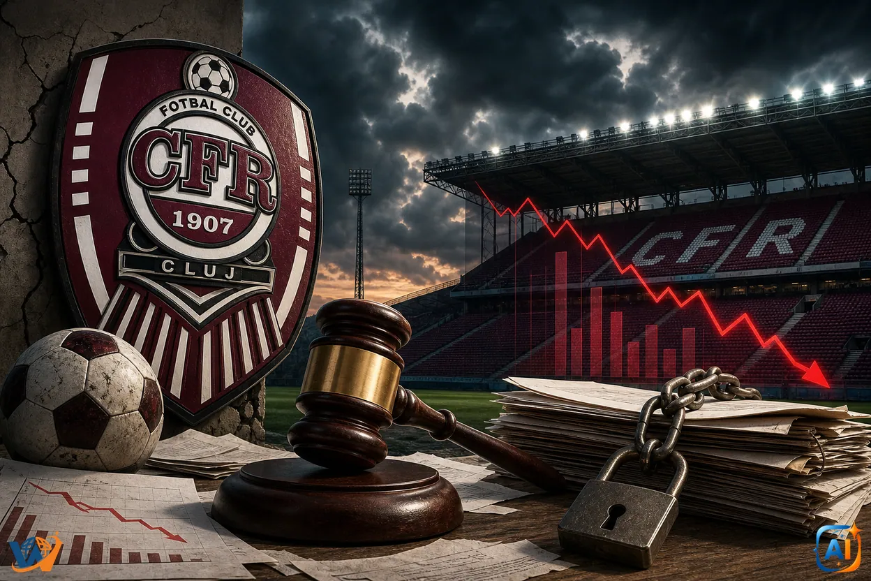 Insolvența la un club de fotbal: ce spune legea și ce riscă CFR Cluj