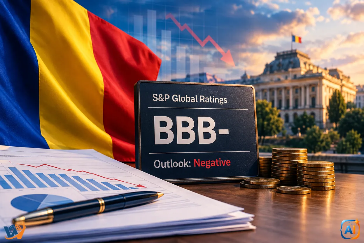 S&P menține România la BBB-, cu perspectivă negativă