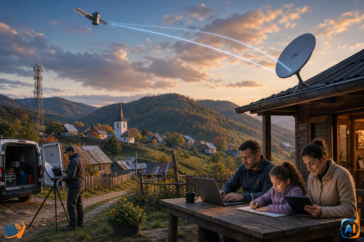 Internetul prin satelit schimbă harta conectivității