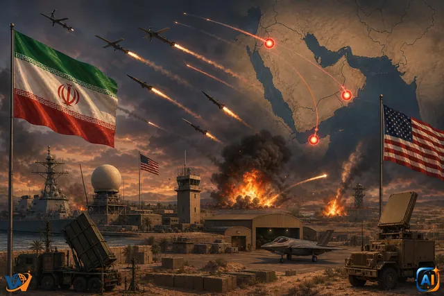 Iran atacă baze americane din Golf
