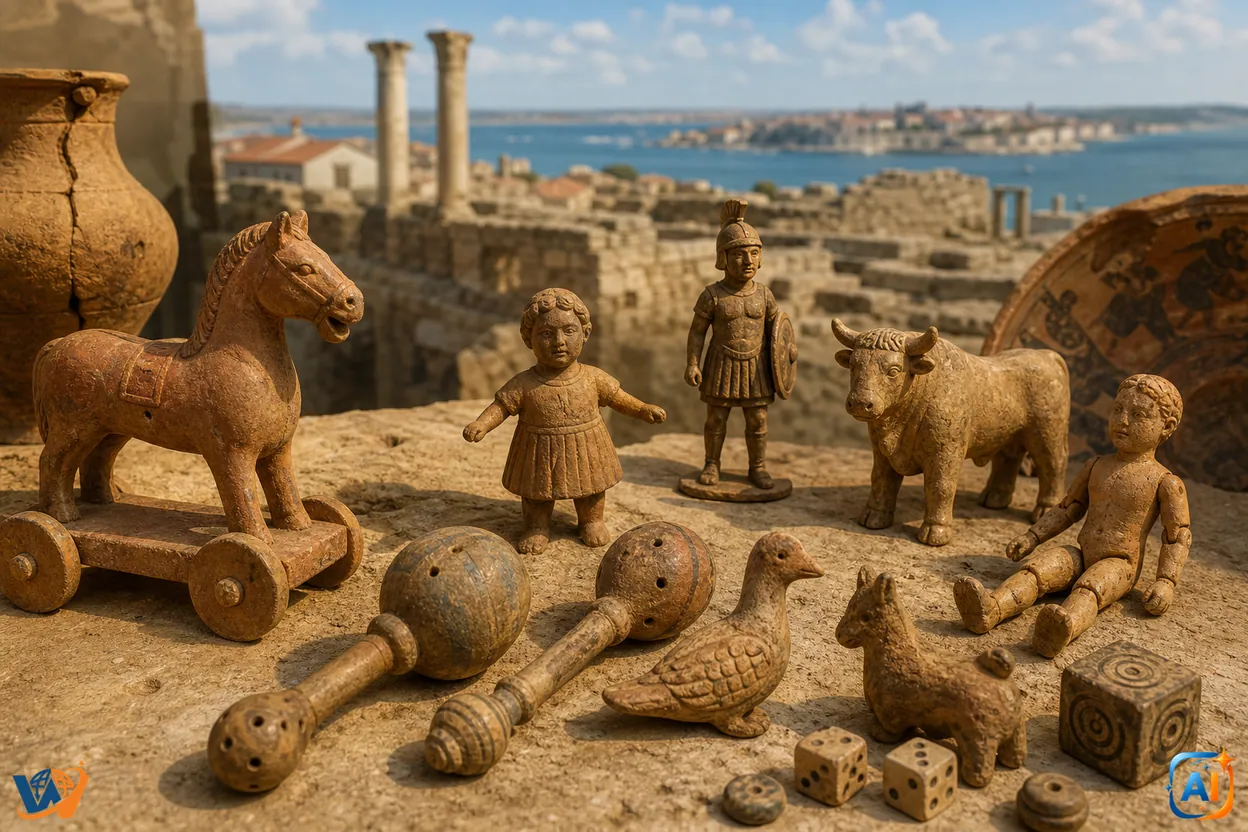 Jucăriile copiilor romani, descoperite la Tomis