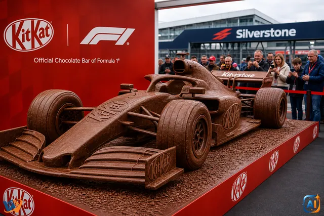 KitKat a construit un monopost F1 din 350 kg de ciocolată