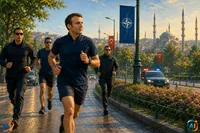 Macron a alergat prin Ankara înaintea summitului NATO
