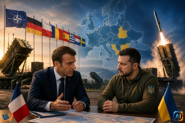 Macron mobilizează aliații pentru apărarea aeriană a Ucrainei