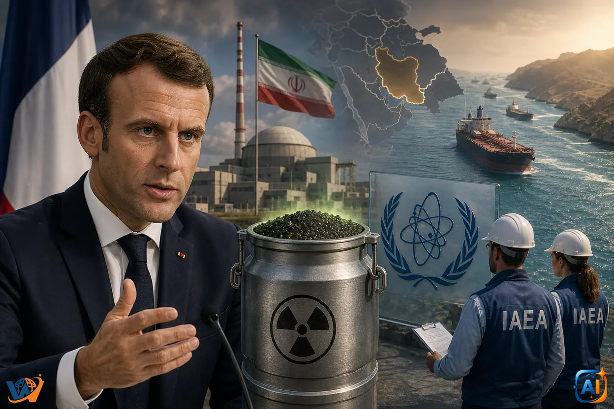Macron cere neutralizarea uraniului îmbogățit al Iranului