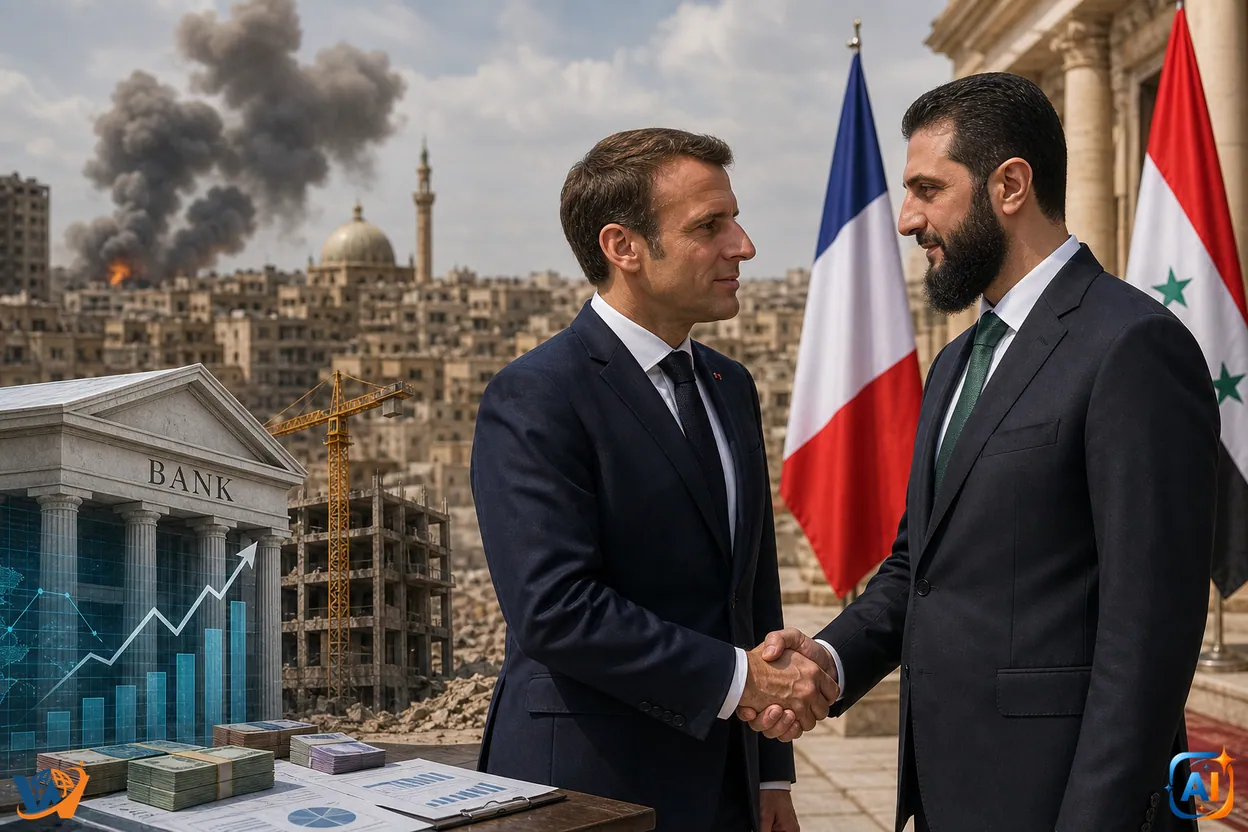 Macron promite sprijin pentru reconstrucția sistemului bancar al Siriei