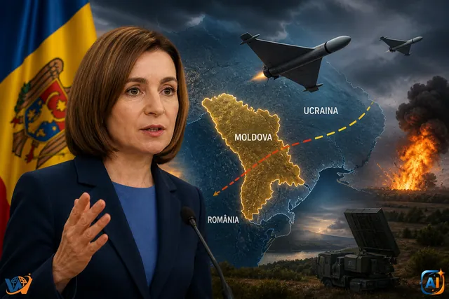 Maia Sandu: Rusia trimite intenționat drone în Republica Moldova
