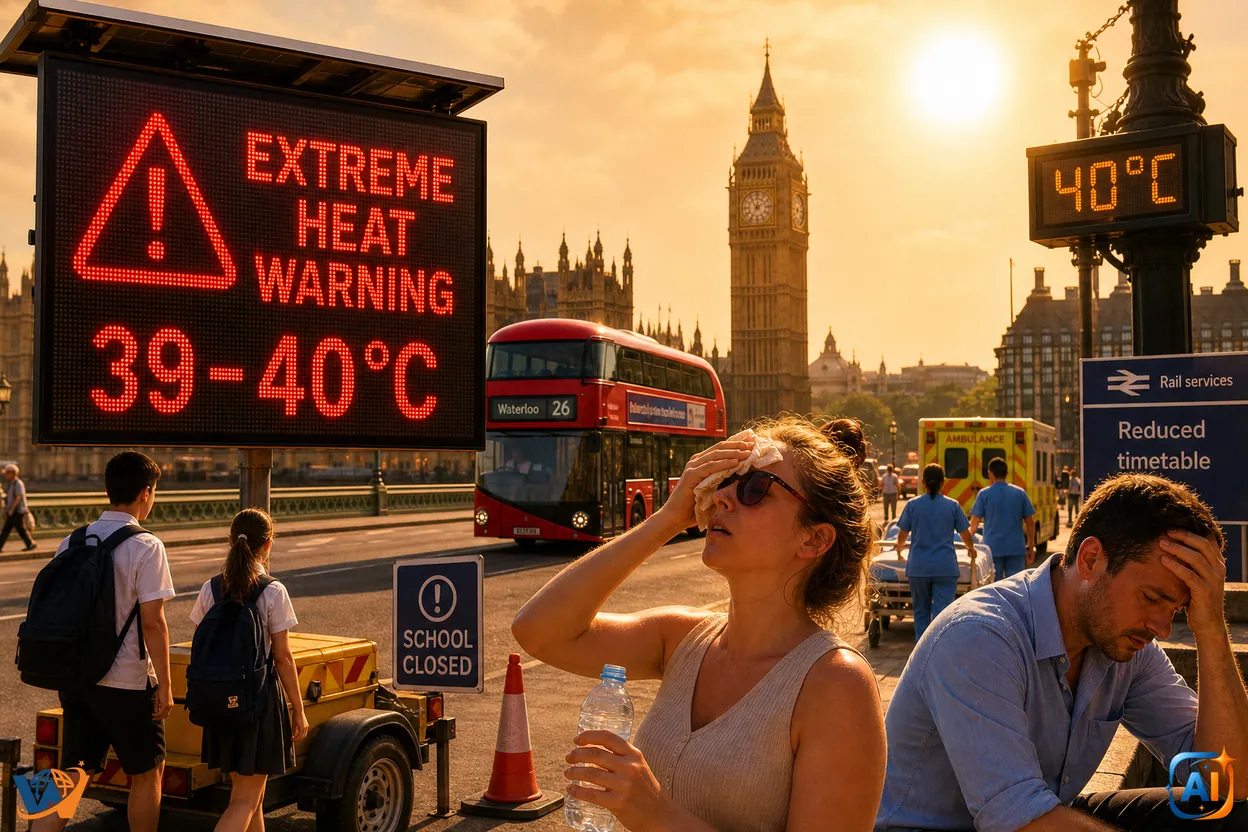 Marea Britanie se sufocă la 40°C în iunie