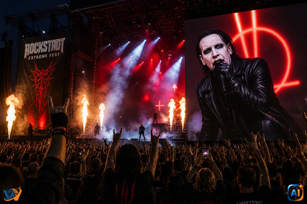 Marilyn Manson a readus șocul rock în România