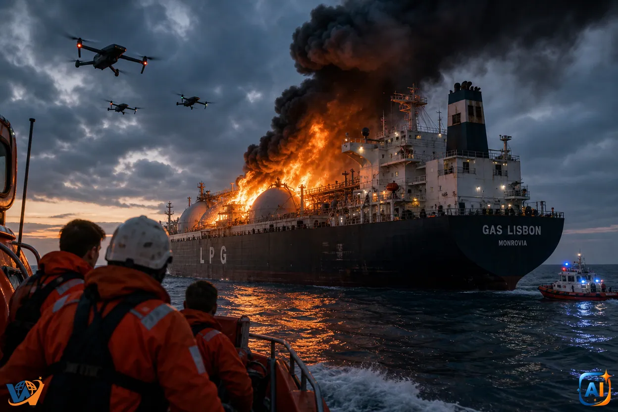Update: Marinarii spun că Gas Lisbon a fost atacată