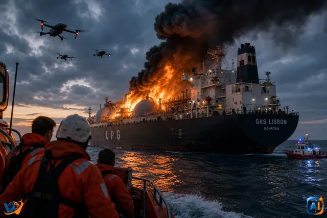 Update: Marinarii spun că Gas Lisbon a fost atacată