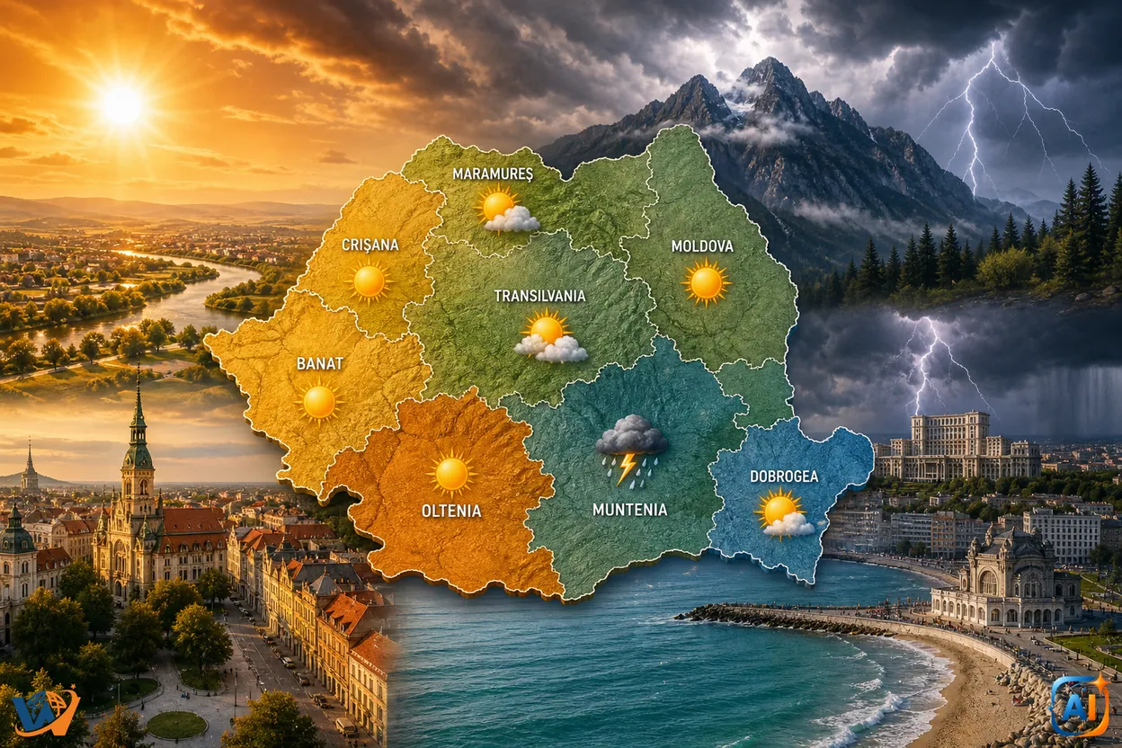 WoW Pulse Meteo: Marți aduce soare, căldură și furtuni izolate