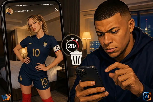 Mbappé a șters rapid o fotografie cu Ester Expósito