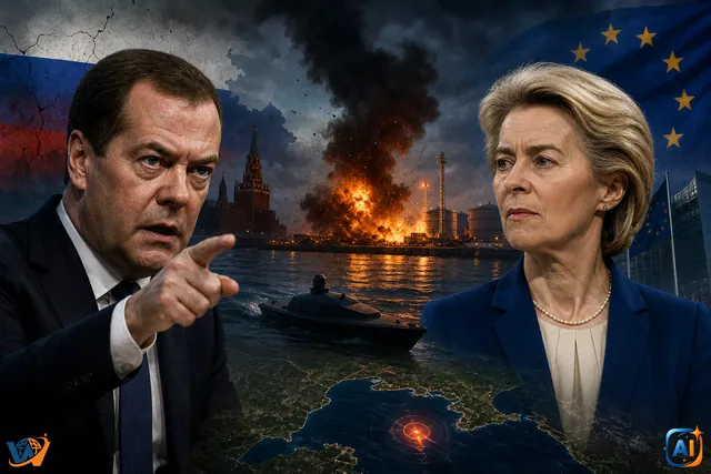 Medvedev atacă UE după explozia din Constanța