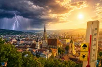 Meteo Cluj-Napoca: căldură și risc de furtuni