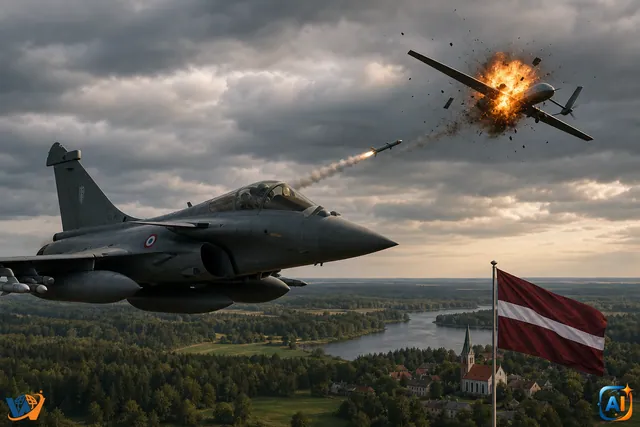 NATO doboară o dronă intrată în Letonia