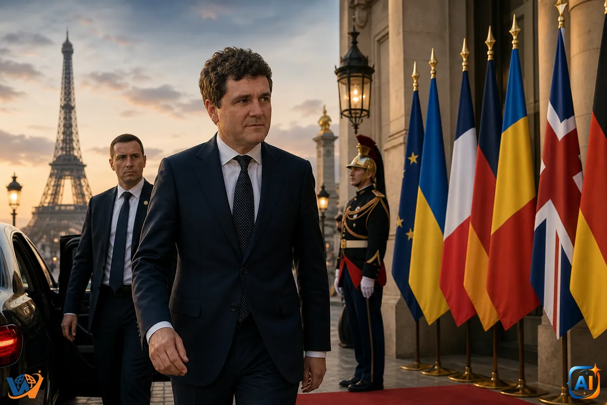 Nicușor Dan a ajuns la Paris pentru reuniunea „Coaliției de Voință”