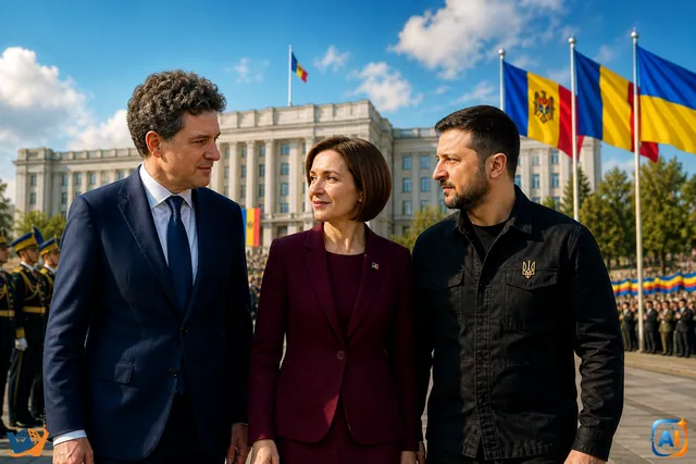 Nicușor Dan, Sandu și Zelenski: întâlnire-cheie la Chișinău