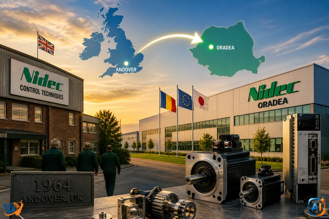 Nidec vrea producția britanică la Oradea după 60 de ani
