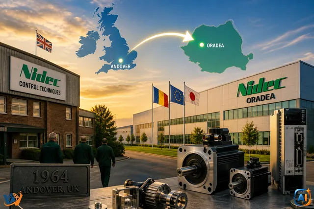 Nidec vrea producția britanică la Oradea după 60 de ani