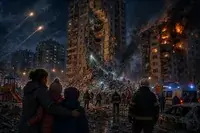 Noapte de teroare la Kiev: morți, răniți și blocuri distruse