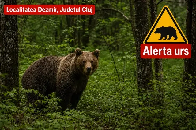 Noi semnalări de urs în Dezmir, Cluj