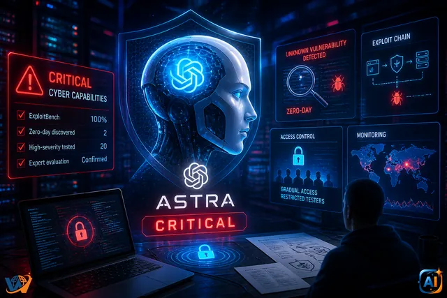 OpenAI: noul Astra intră în zona „Critical” de risc cibernetic