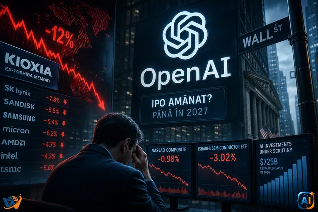 OpenAI răcește febra bursei AI
