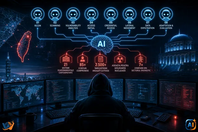 Opt agenți AI au atacat în echipă sisteme guvernamentale