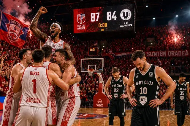 Oradea lovește prima! U-BT pierde dramatic debutul finalei
