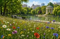 Florile sălbatice schimbă Bucureștiul. Pajiștile urbane cuceresc parcurile