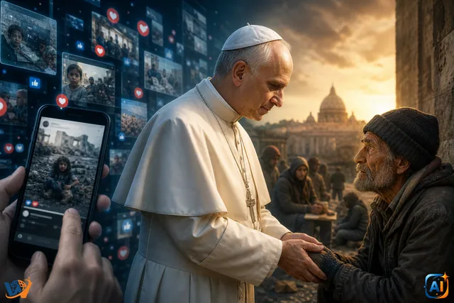 Papa critică indiferența din era digitală