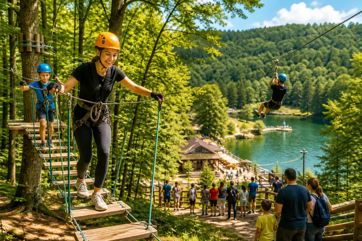 Parcul de aventură care scoate românii din casă