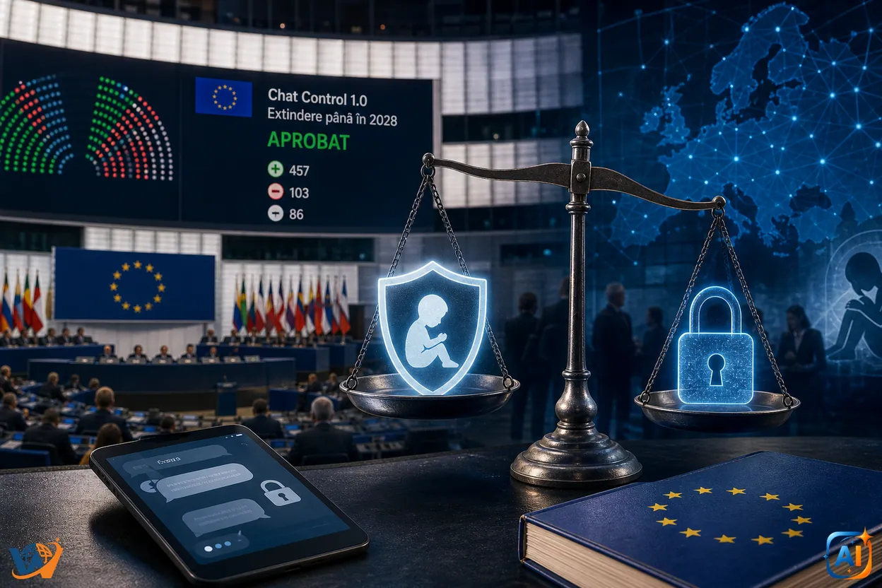 Parlamentul European aprobă prelungirea „Chat Control 1.0”